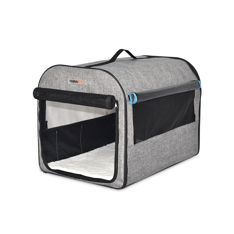 suppliers custom grey oxford fabric portable square dog crates cheap mini animal dog pet carriers bag cat for travel