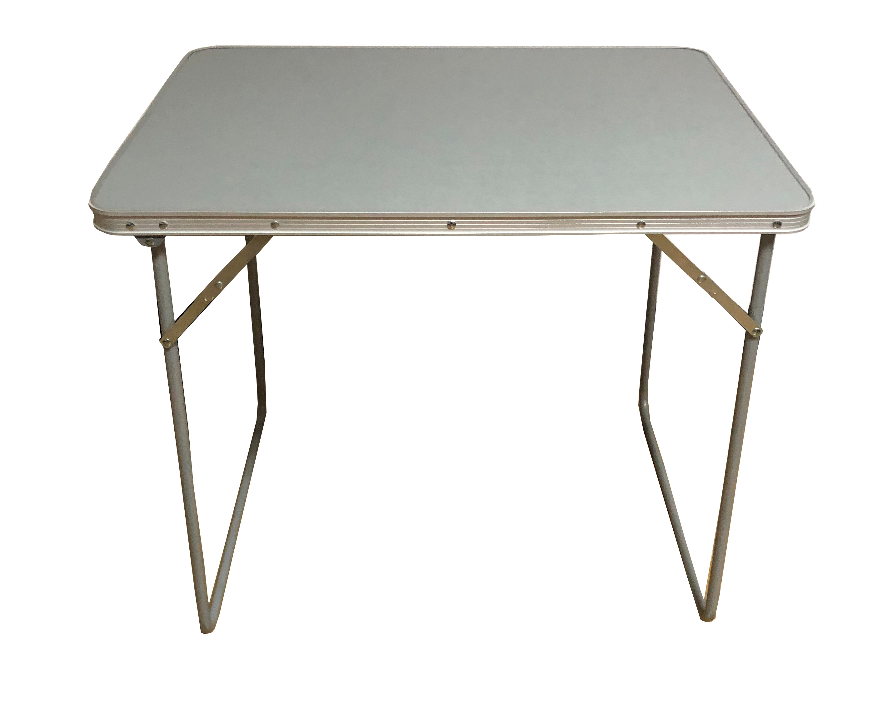 Portable outdoor MDF table top steel frame easy foldable tall folding carry camping picnic tables