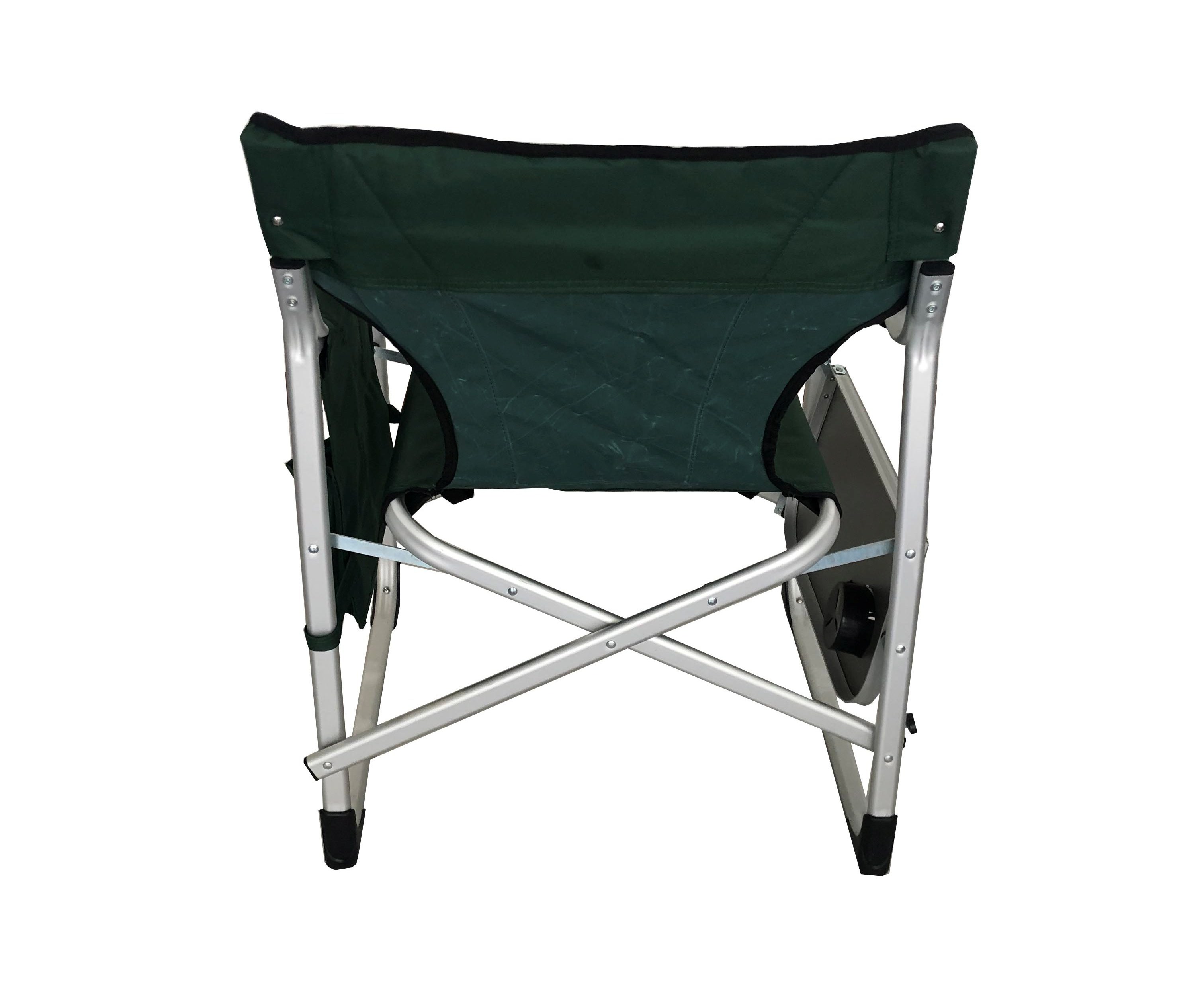 Aluminum frame  Portable Director Chair Lightweight Folding Camp sports Chairs with side table