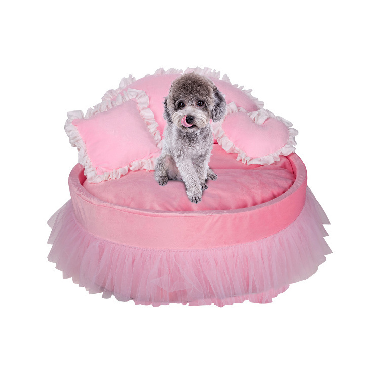 2023 Manufacturer customized logo portable pink cute dogs and cats cave bed rainbow winter pet house for car travel