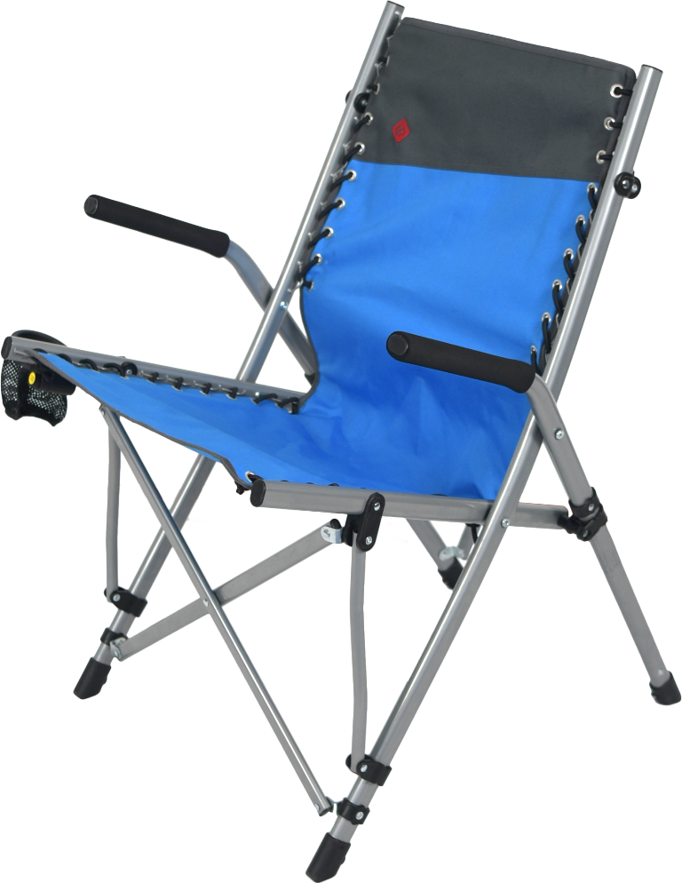 super comfortable bungee quad chair collapse folding lounge durable zero gravity lounge  with cup holder camping chairs