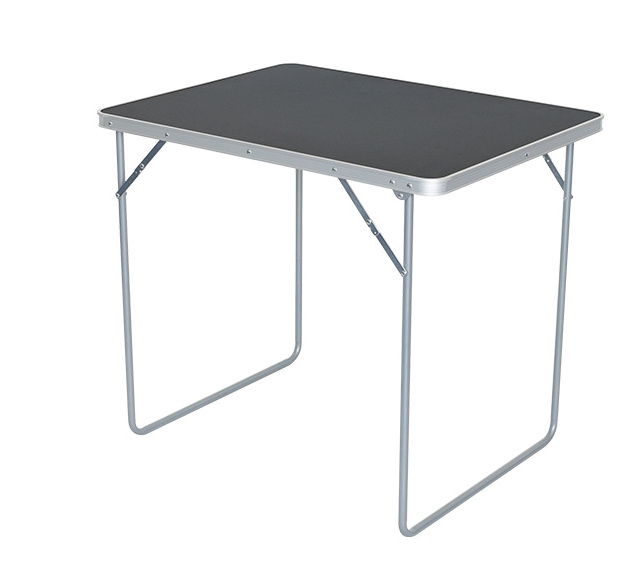 Portable outdoor MDF table top steel frame easy foldable tall folding carry camping picnic tables