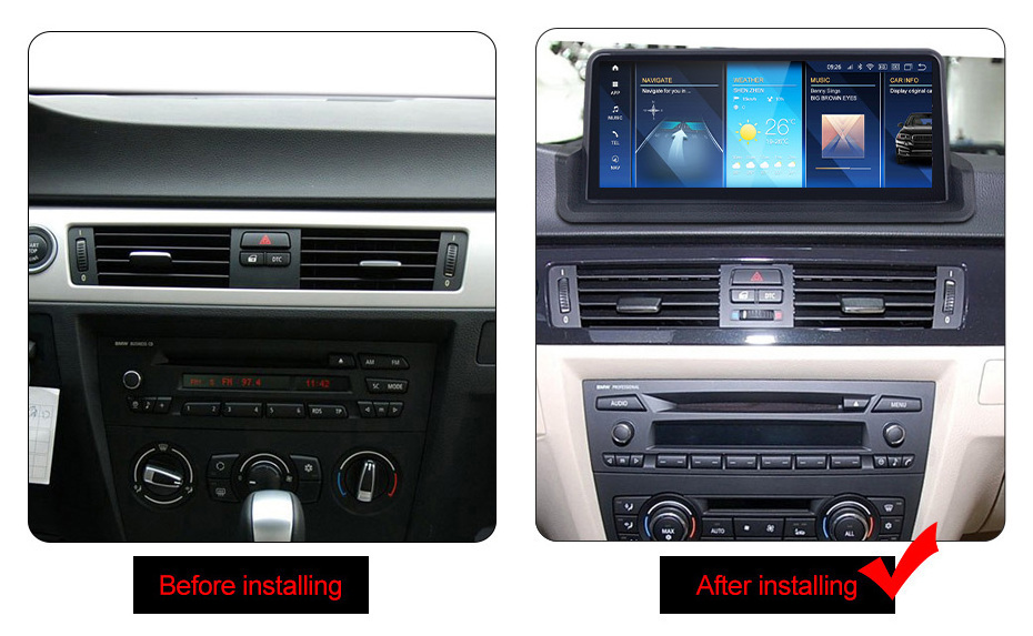 Android12 snapdragon662 8Core Car DVD Player For BMW 3 series E90 E91 M3 without screen car android navigation carplay