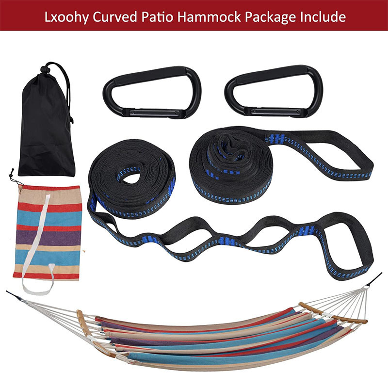 Hammocks Portable Camping Hammock Hammock with Two Anti Roll Balance Beam and Sturdy Metal Knot Tree Straps for Camping