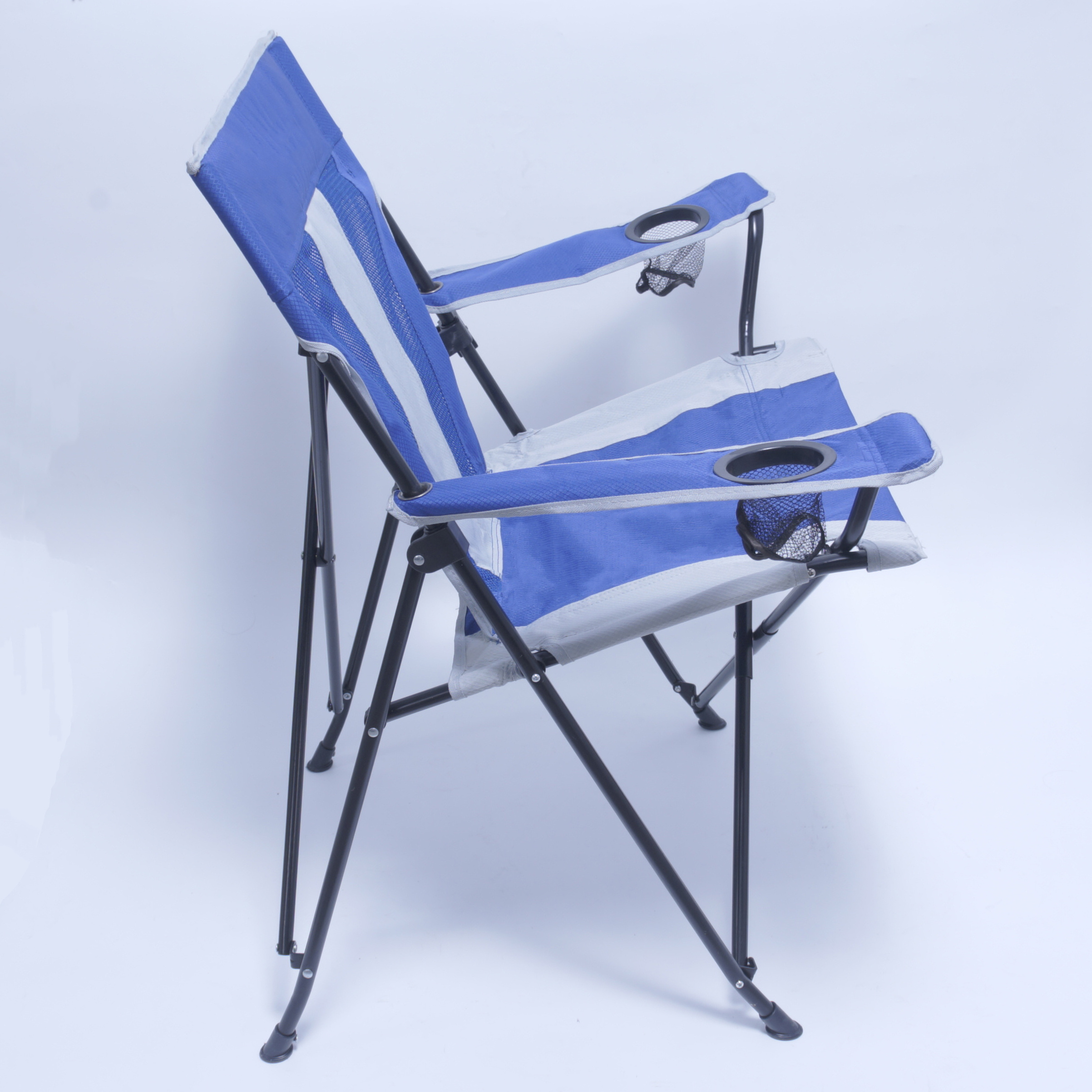 Folding Chair Luxury Mesh Back Breathable Camping China, Wide Plus High Back Camping Chair, X-large Outdoor Perfect for Beach