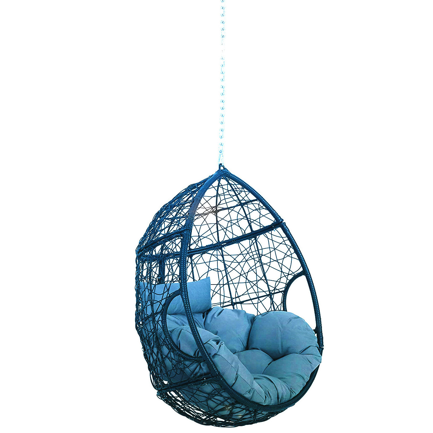 Creative Bird Nest Style Outdoor Patio wicker swing chair Egg Oversized Indoor Rattan Wicker Swing Hanging Chair Hammock