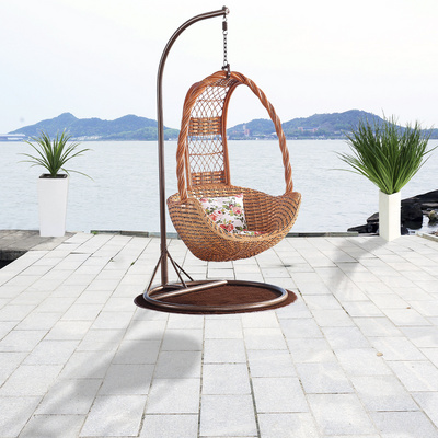 Real Rattan Hanging Basket Swing Chair Indoor, Real Wicker Hanging Patio Chair Outdoor, Natural Rattan Outdoor Hanging Chair