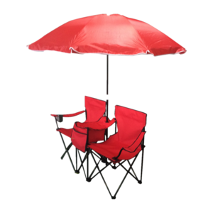 Two Person Beach Chairs With Umbrella, Beach Chair Double, Two Person Camping Chairs Portable Folding Double Chair With Umbrella