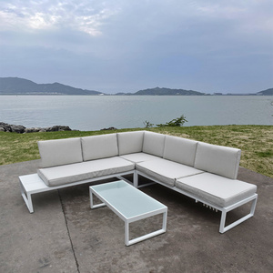 Nordic Aluminum Sofa Outdoor Chair, Garden Sofa Furniture Outdoor Patio Chair , Aluminum Garden Sofa Outdoor Furniture Set