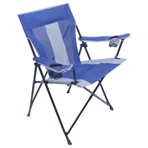 Folding Chair Luxury Mesh Back Breathable Camping China, Wide Plus High Back Camping Chair, X-large Outdoor Perfect for Beach