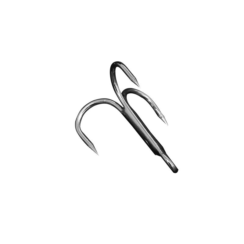 Treble Hook High Carbon Steel Treble Hooks Super-Sharp Solid Triple Barbed Fish Hook