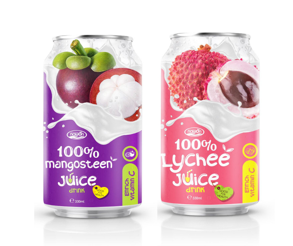 OEM ODM Healthy ISO  100% Mangosteen Fruit Juice Tropical Free Sample Fruit Juice Manufacturer