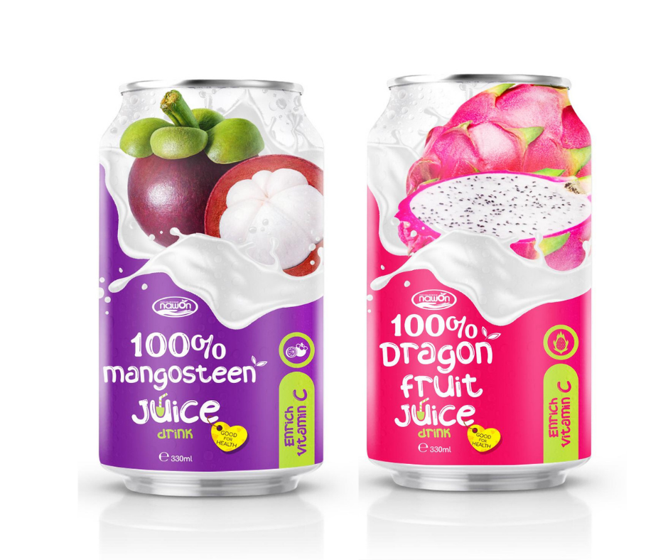 330ml NAWON Canned Mango and Mangosteen Fruit Juice - 100% Fruit Juice Cheap Price - Hot selling Products in Korea