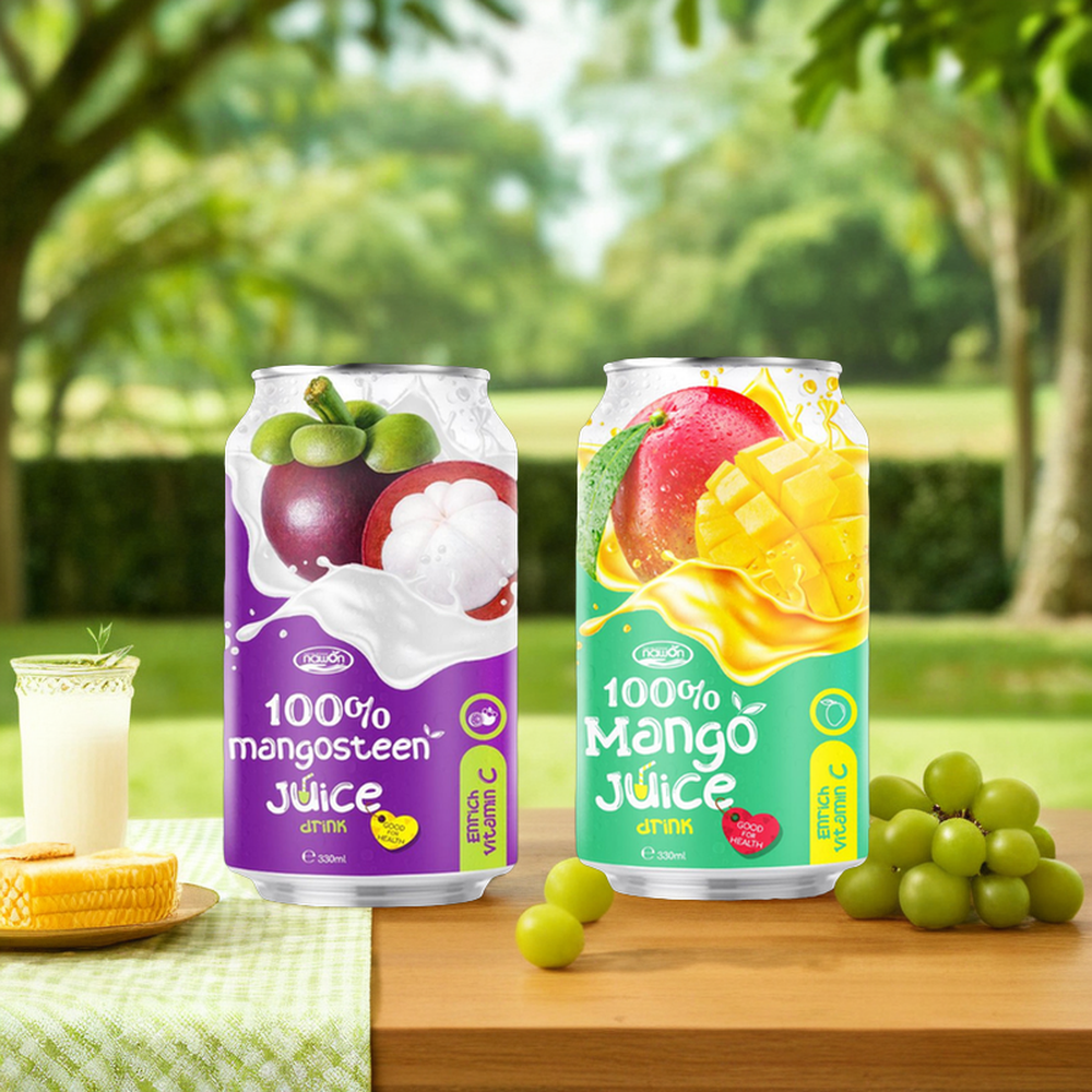 Healthy NAWON Vitamin C Drink 330ml ISO Certified Mangosteen Juice 100% Fruit HALAL OEM Fruit & Vegetable Juice