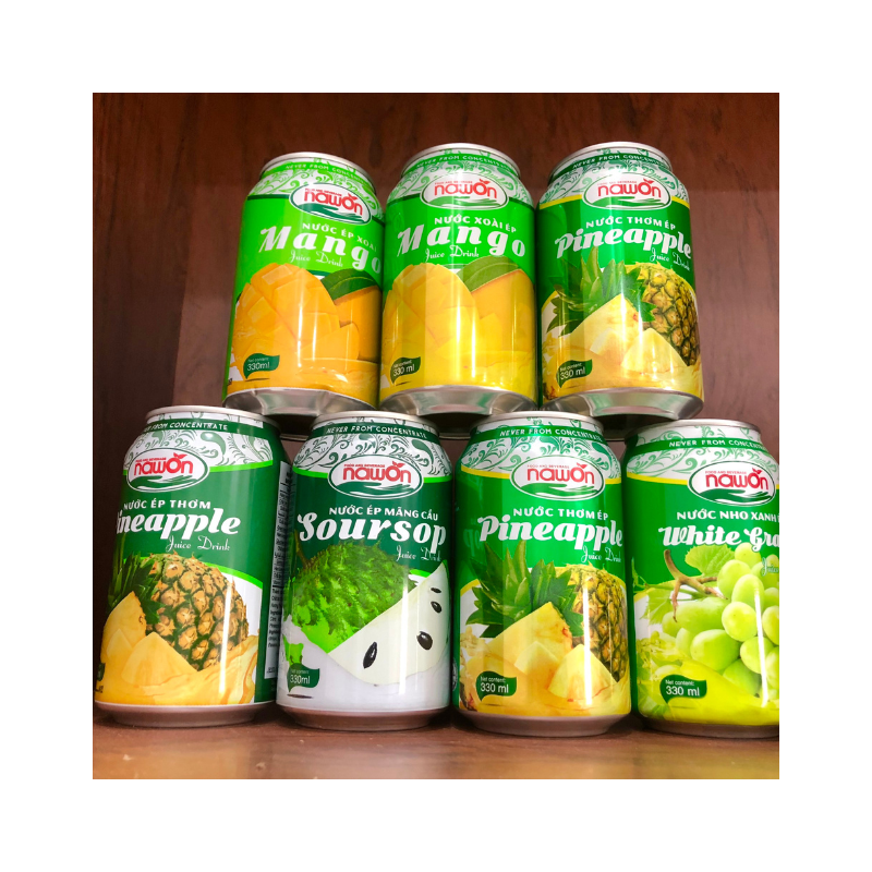 Hot Trend 330ml NAWON Canned Guava Fruit Juice - 50% Fruit Juice Cheap Price - High Export Standard - Accept OEM