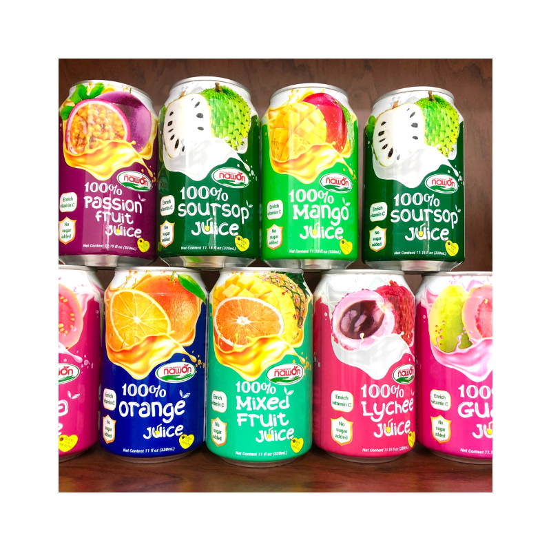 Hot Trend 330ml NAWON Canned Guava Fruit Juice - 50% Fruit Juice Cheap Price - High Export Standard - Accept OEM