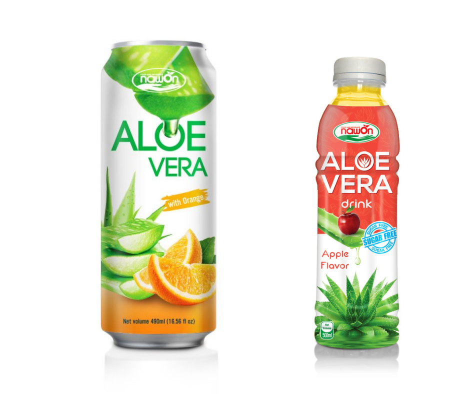 Private Label Aloe Vera Drink Blueberry Flavor NAWON Beverage Supplier 280ml Glass Bottle Wholesale Price OEM