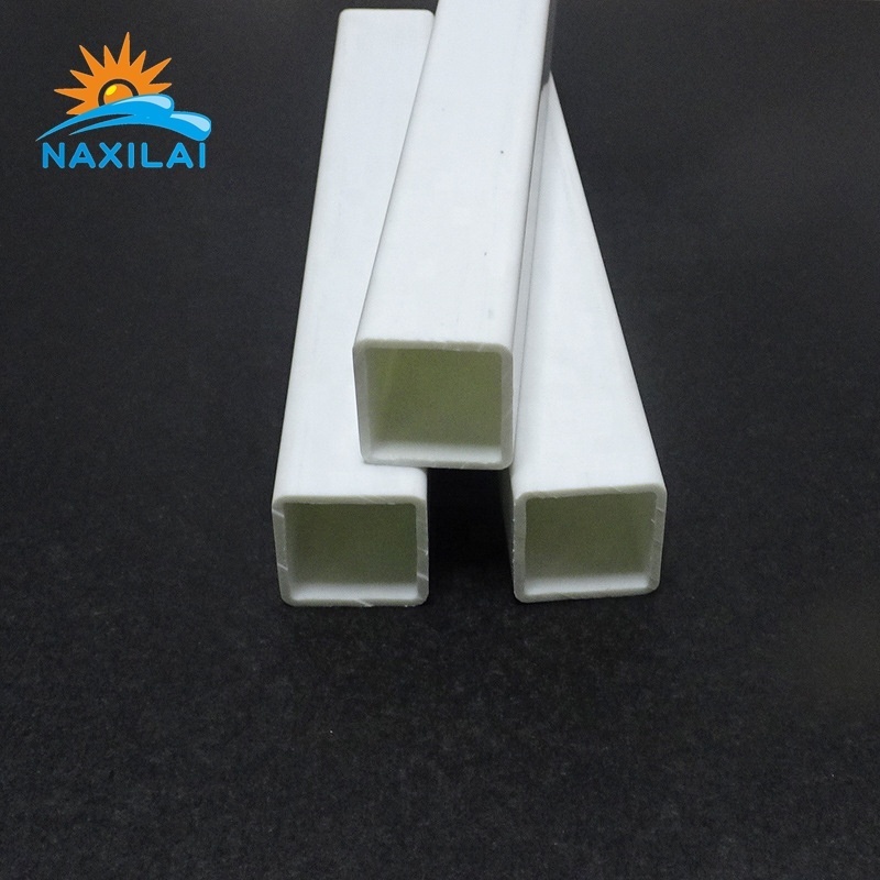 Naxilai clear extruded square tube white rectangular tube PVC plastic pipe