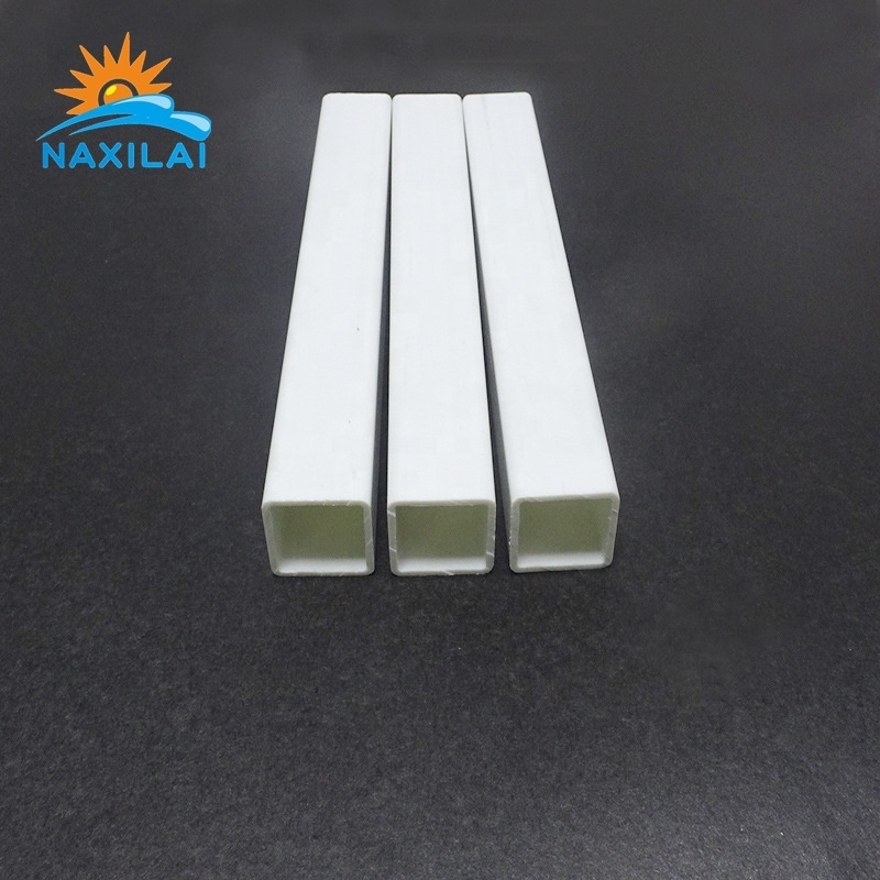 Naxilai clear extruded square tube white rectangular tube PVC plastic pipe