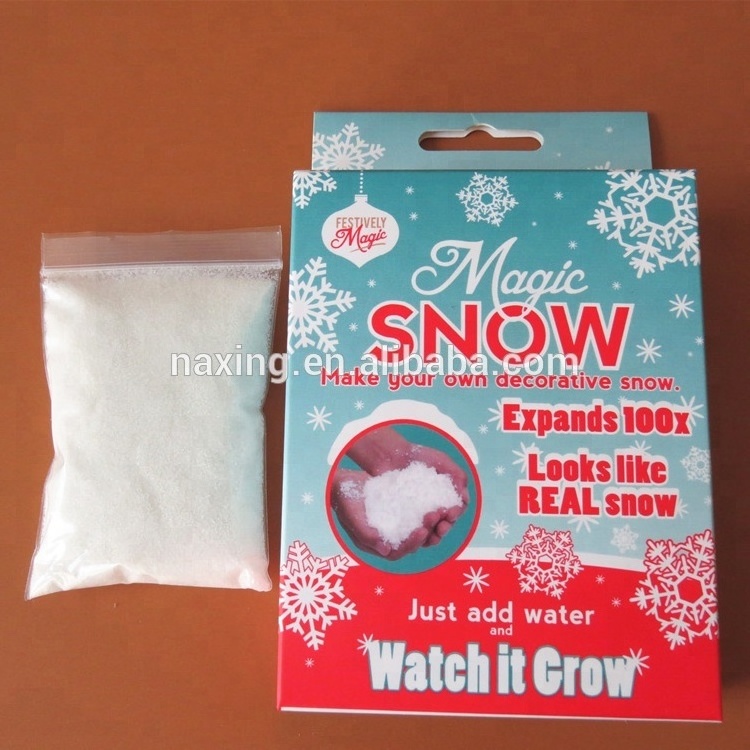 Christmas winter gift kid toys magic instant snow Artificial Snow powder