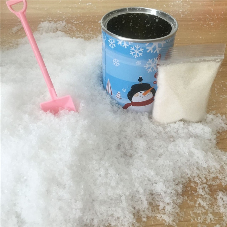 China wholesale Eco-friendly Super Absorbent Polymer SAP Instant Snow artificial snow for Indoor christmas Decoration