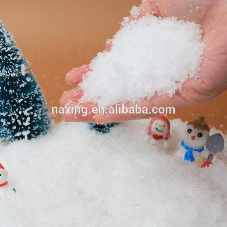 Nontoxic & biodegradable fluffy instant decorative snow for Festival decoration slime