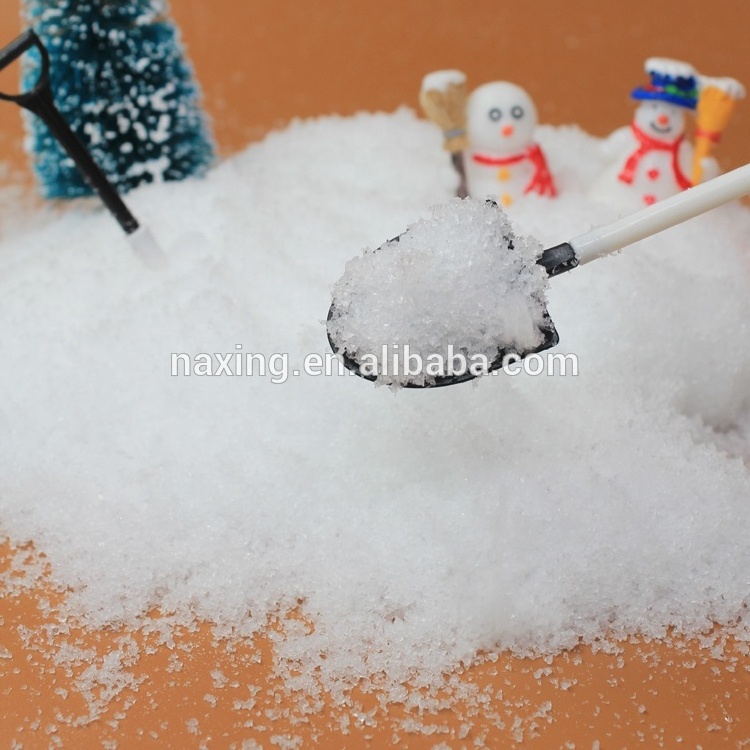 Manufactures Christmas decoration Just Adding water expanding snow white powder instant snow Children Playing artificial snow