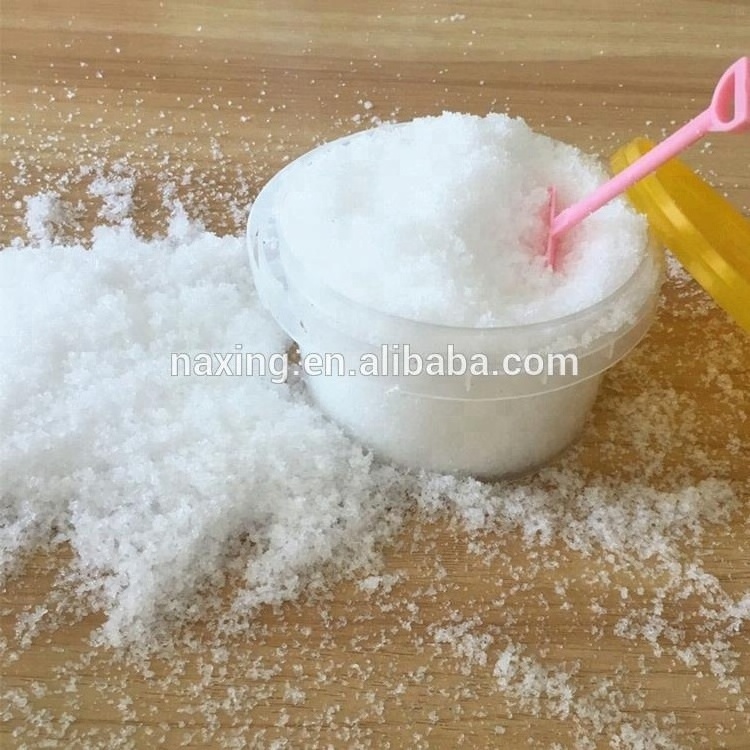 magic simulated white christmas instant artificial Super absorbent polymer snow white powder for slime kids