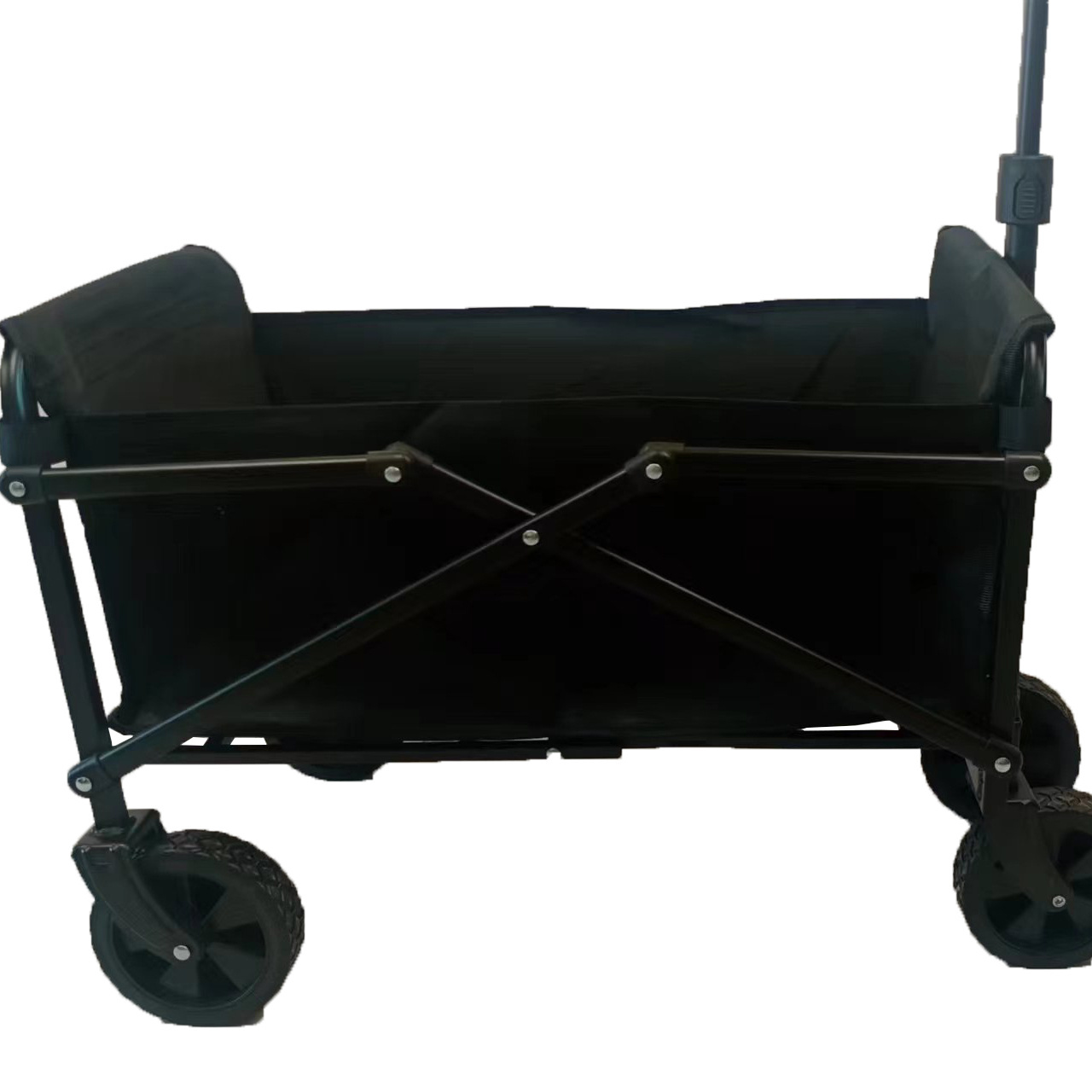 Shopping Trolleys Seat Foldable Supermarket Hand Cart Luggage Portable Folding Silver Mesh Outdoor cart