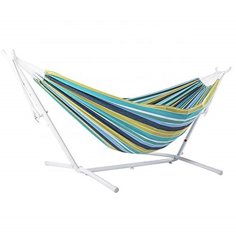 Outdoor Camping Portable Cotton Hammock with Stand