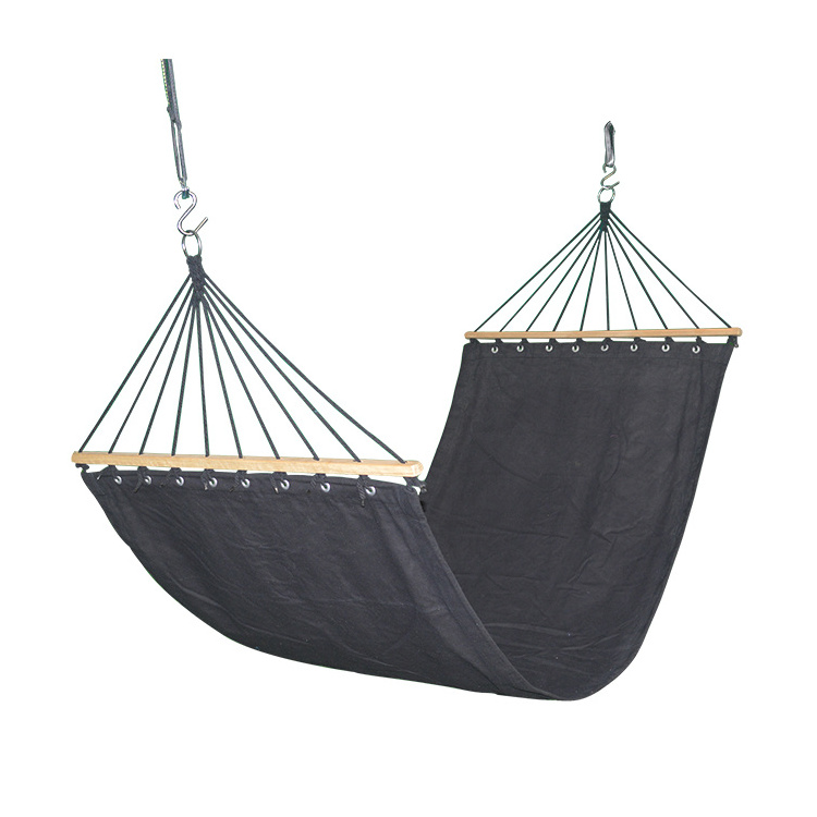 single person hanging hammock with spreader bar