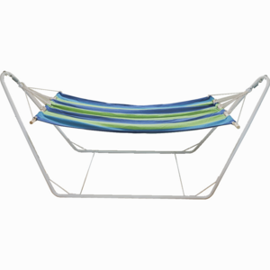 2 Person Portable Canvas Stripe Hammock with support For Camping