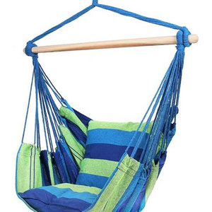 Canvas Hammock Chair with Double Pillows Portable Hammock Canvas Chair Good Quality Hammock Chair