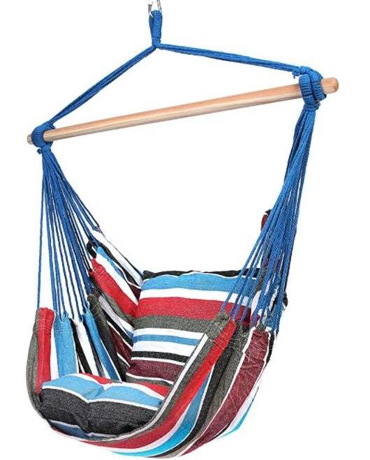 Canvas Hammock Chair with Double Pillows Portable Hammock Canvas Chair Good Quality Hammock Chair