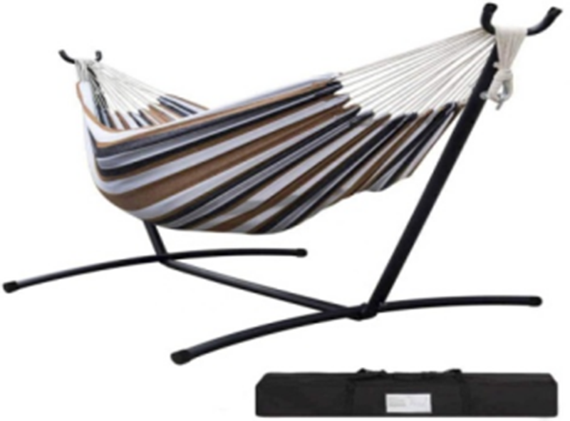 Small Horn Stand with Single Hammock White / Black Hammock Stand Folding Hammock Stand