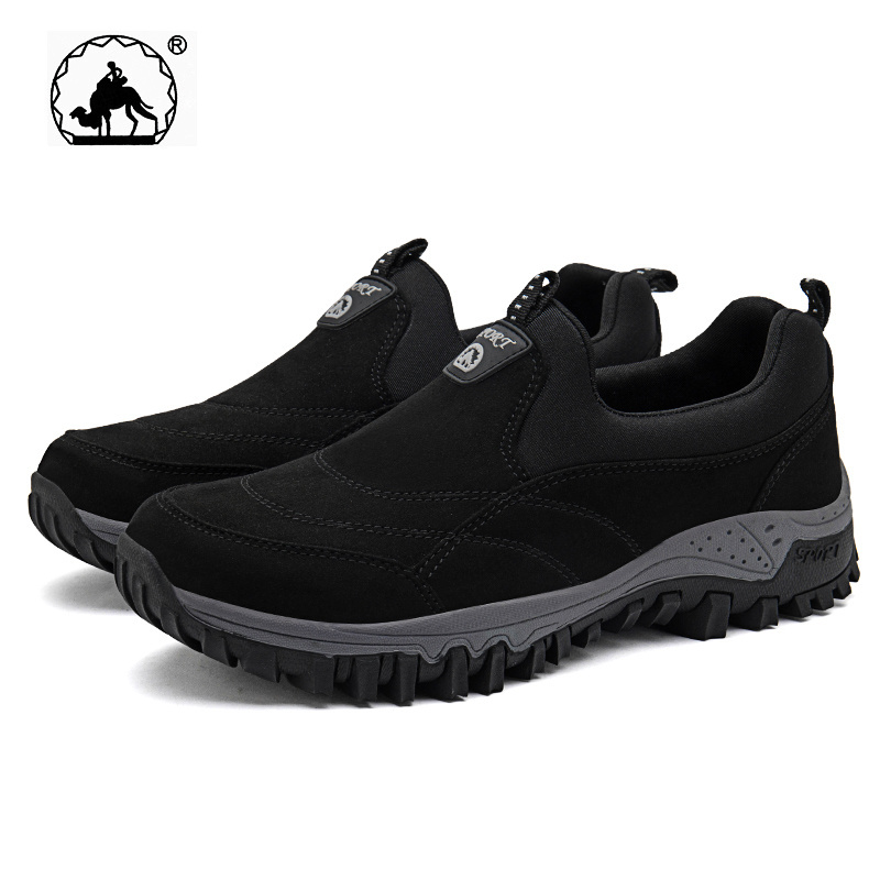 Wholesale Mens Sneakers Hiking Shoes Outdoor Trekking Mountain Climbing No tie Sports Shoes Large Size For Men