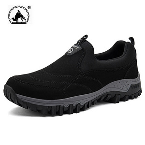 Wholesale Mens Sneakers Hiking Shoes Outdoor Trekking Mountain Climbing No tie Sports Shoes Large Size For Men