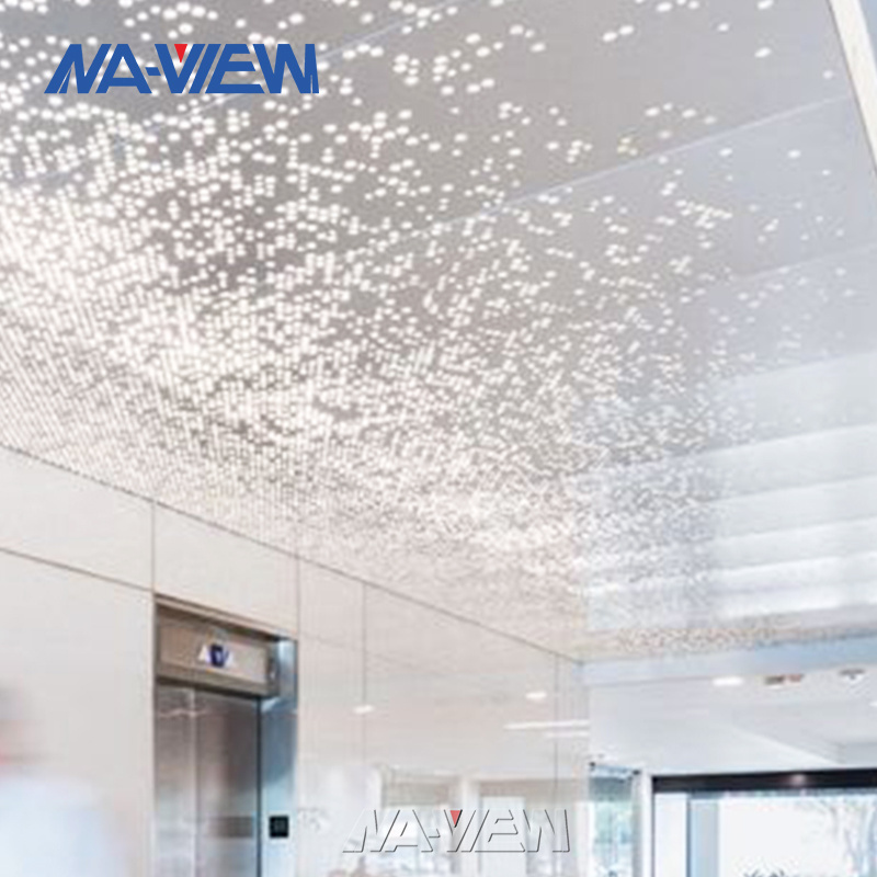 Artistic Metal perforated Ceiling Tiles Perforated for Indoor Soundproofing