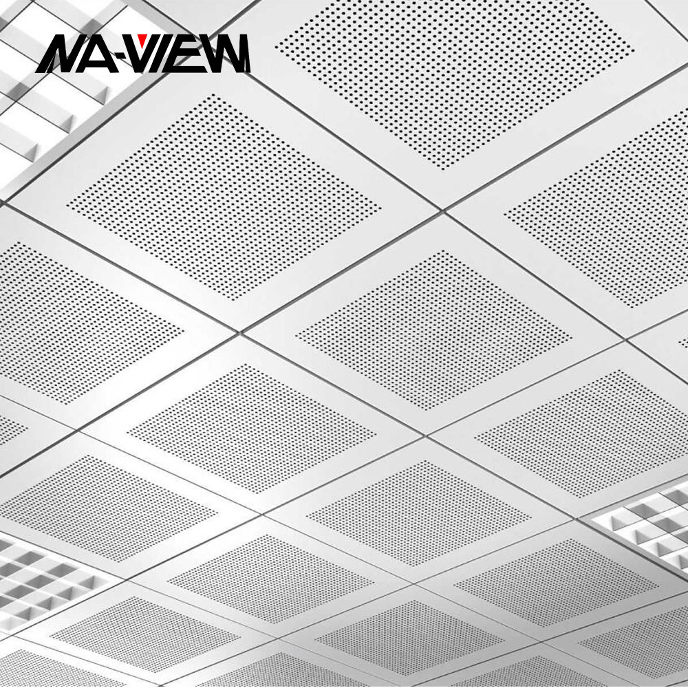 factory 30x30 60x60 square aluminum ceiling tile acoustic aluminium false ceiling