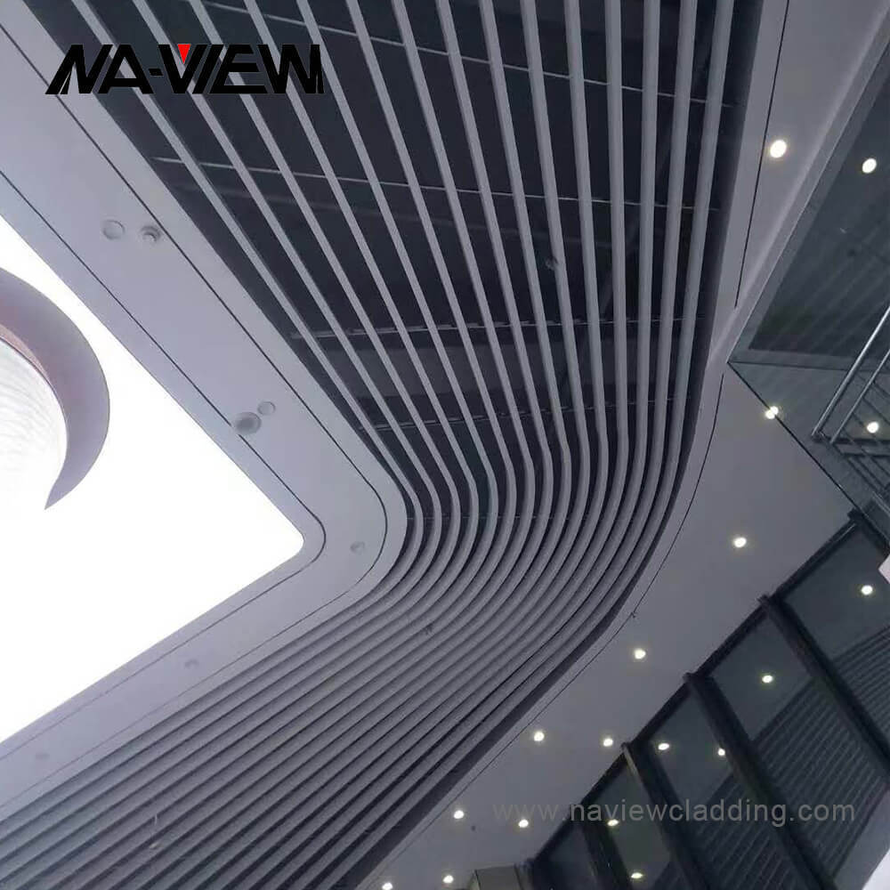 Aluminum Art Baffle Ceiling Tiles Customize Different Combination Ceiling Modeling