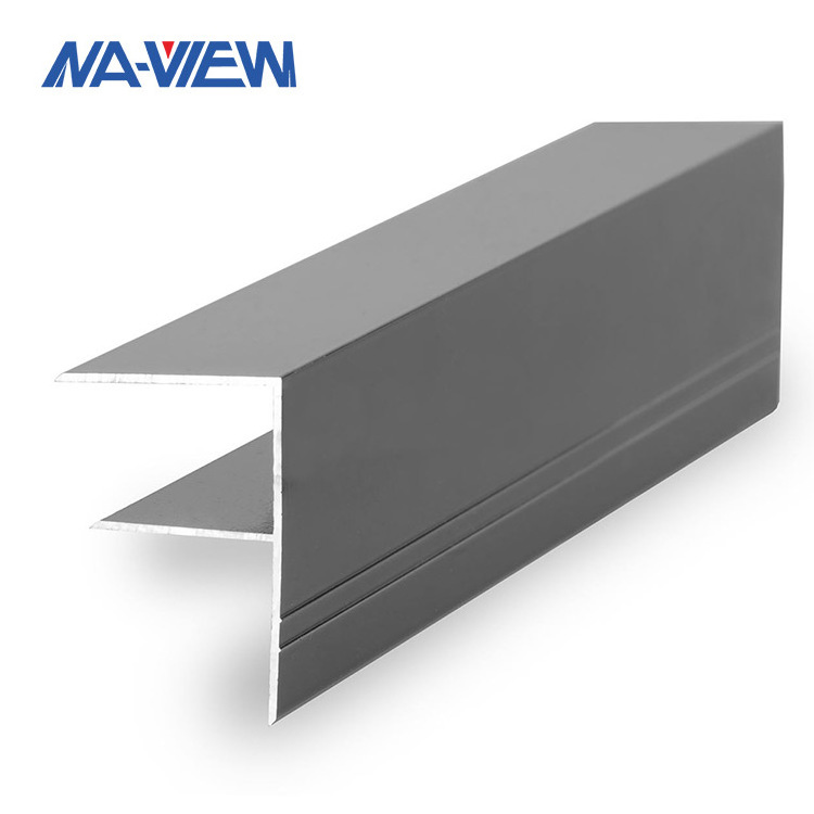 Aluminium F Section Channel Extrusion Profile Glazing Bars