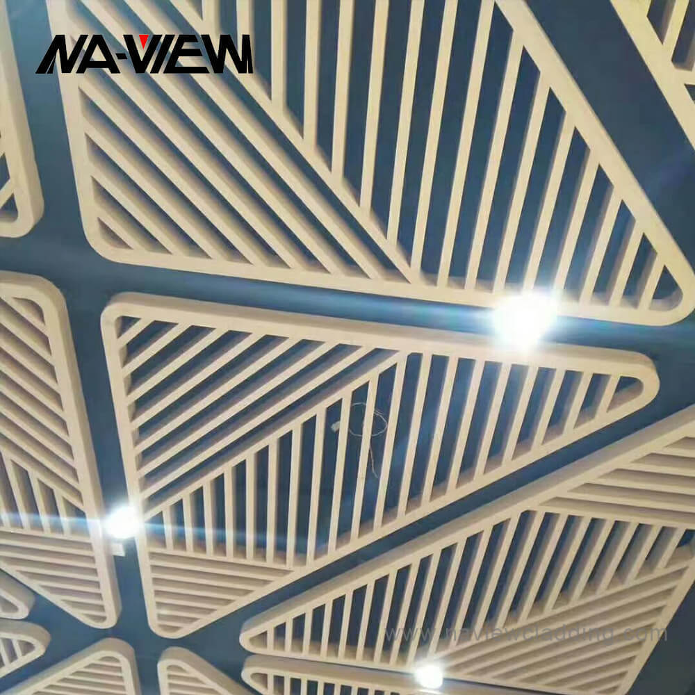 Aluminum Art Baffle Ceiling Tiles Customize Different Combination Ceiling Modeling