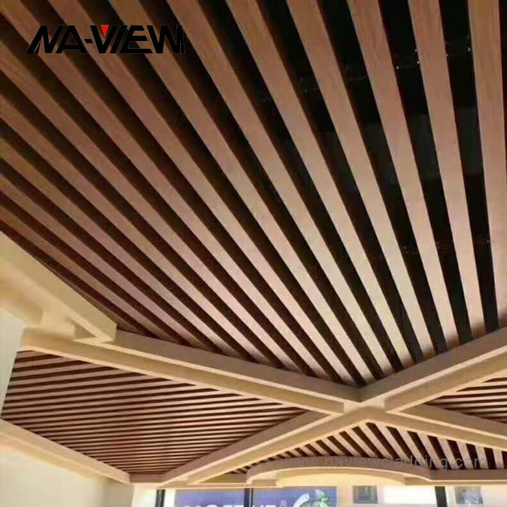 Aluminum Art Baffle Ceiling Tiles Customize Different Combination Ceiling Modeling