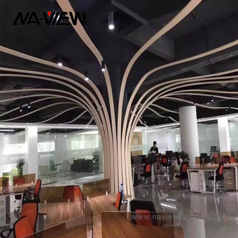 Aluminum Art Baffle Ceiling Tiles Customize Different Combination Ceiling Modeling