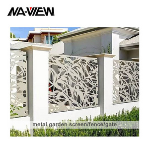 Modern Vintage Steel Garden Field Board Fence perforated Panels Gates for Party Fencing Gate