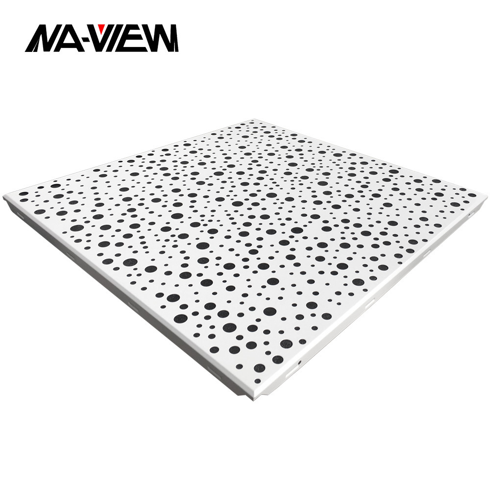 Aluminum Acoustic 2x2 Suspended drop ceiling tiles