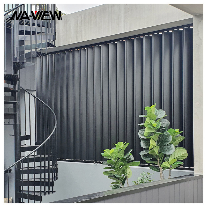 Customized Residential shutters Fence Wall Panels Aluminum Privacy Outdoor aluminium louver Fence Panel