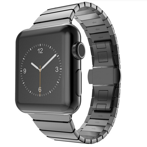 Stainless steel strap for apple watch band 38mm 49mm iwatch series8 series7 series6 series5/4/3 Butterfly Buckle strap