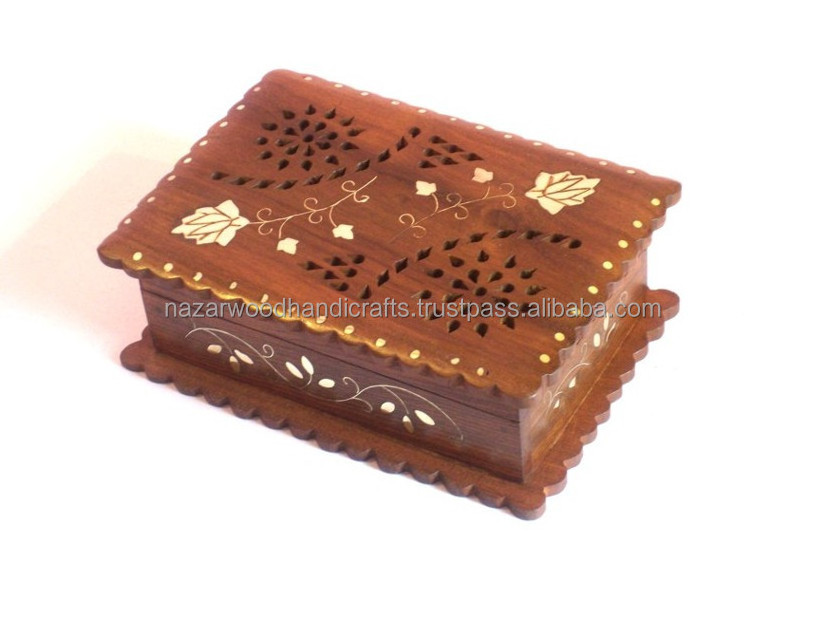 Latest Trending Indian Handicraft Antique Wooden wholesale mini box wooden trinket box good price item