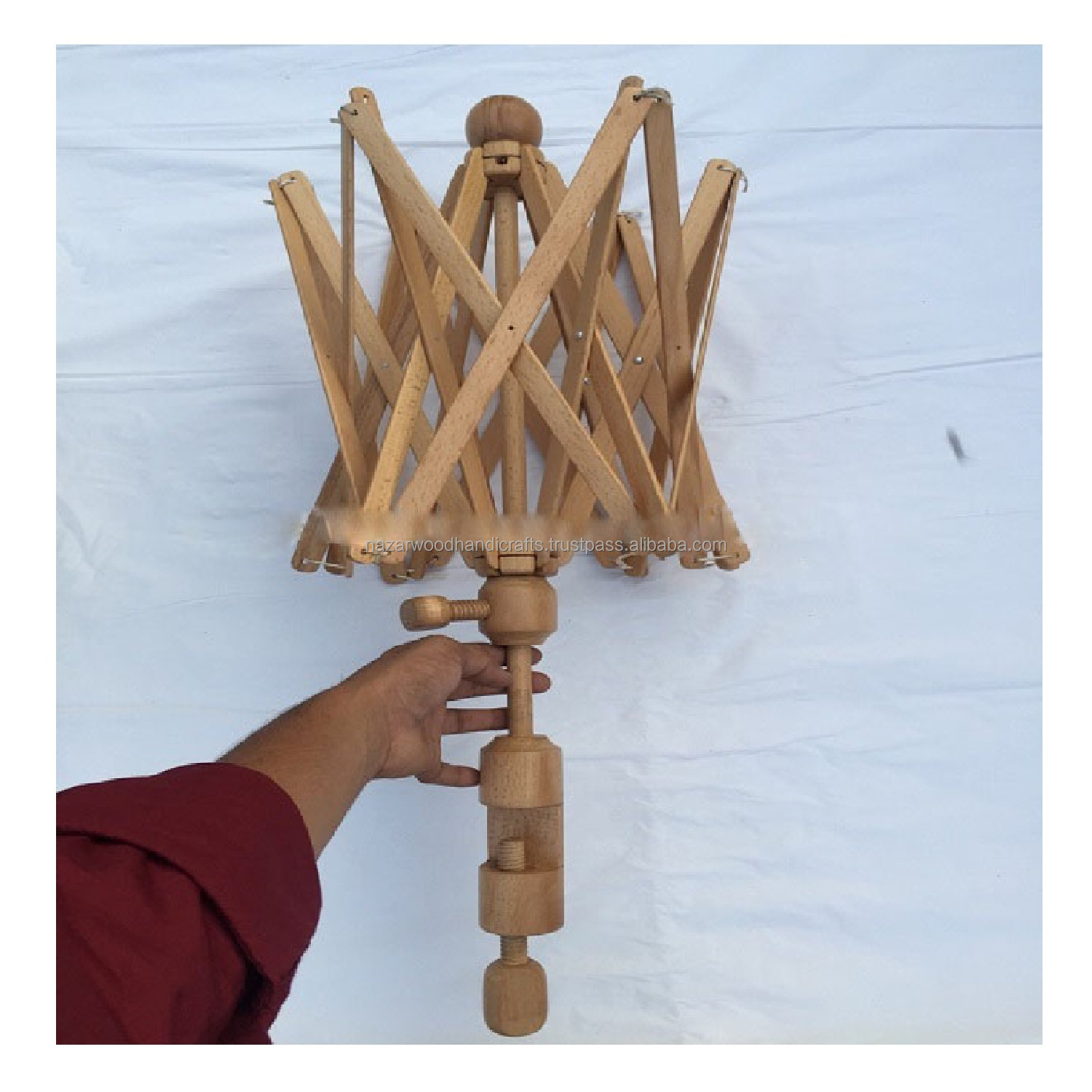 WOOD HANDICRAFTS UMBRELLA LOOK YARN SWIFTS WOODEN ITEM